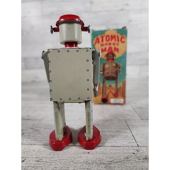 Robot Schylling 1997 Atomic ROBOT MAN W/ Box *For Parts Or Repair* - Picture 4 of 5